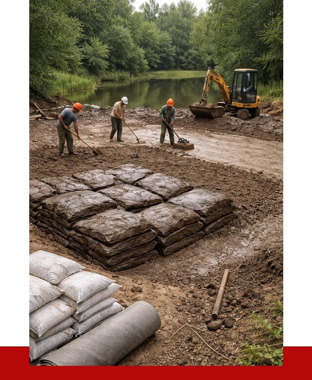 Купить глину для пруда в Сестрорецке от 4612 р. с доставкой | ПРОНЕРУДСст