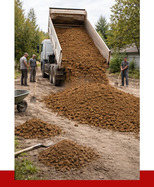 Купить суглинок с доставкой в Сестрорецке от 2562 р. за куб | ПРОНЕРУДСст