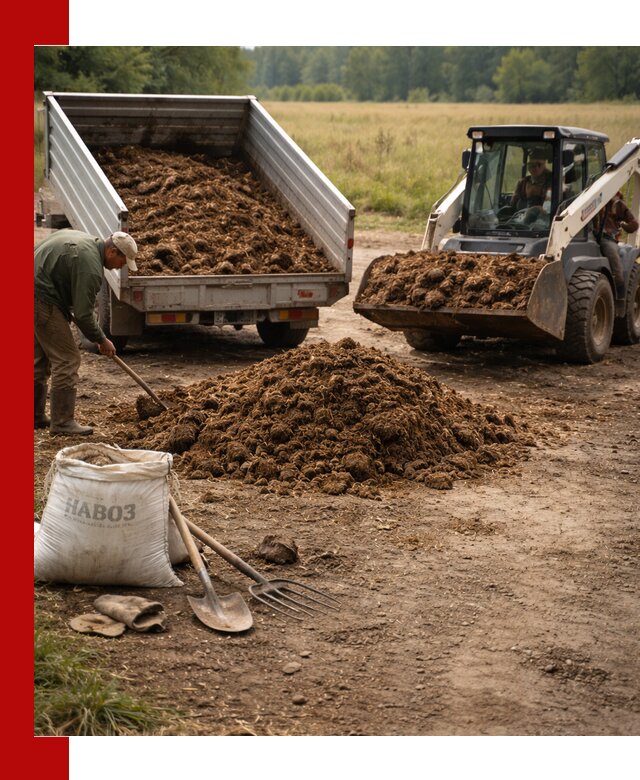 Доставка конского навоза в Сестрорецке с разгрузкой и доставкой на объект