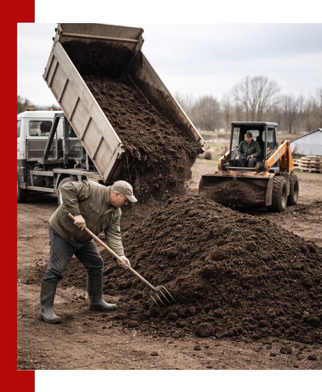 Доставка и продажа перегноя в Сестрорецке быстро и дешево
