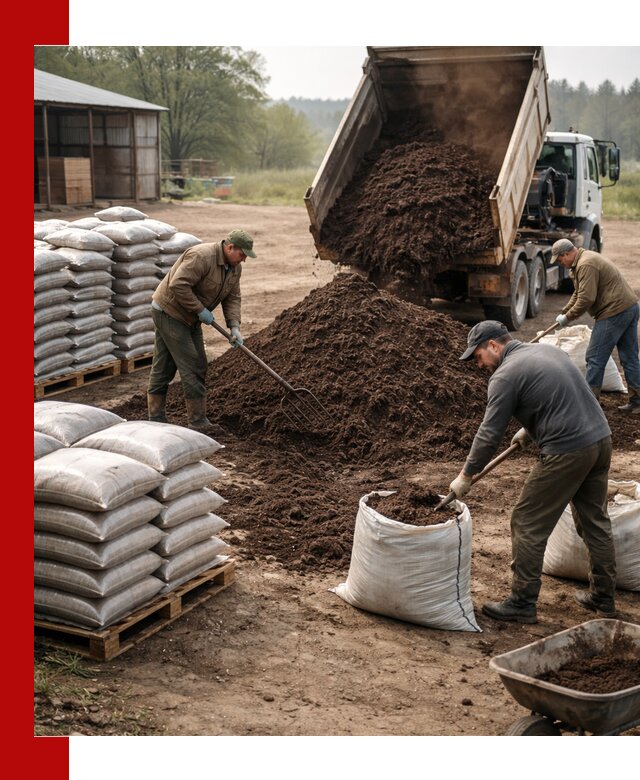 Доставка компоста оптом и в розницу в Сестрорецке