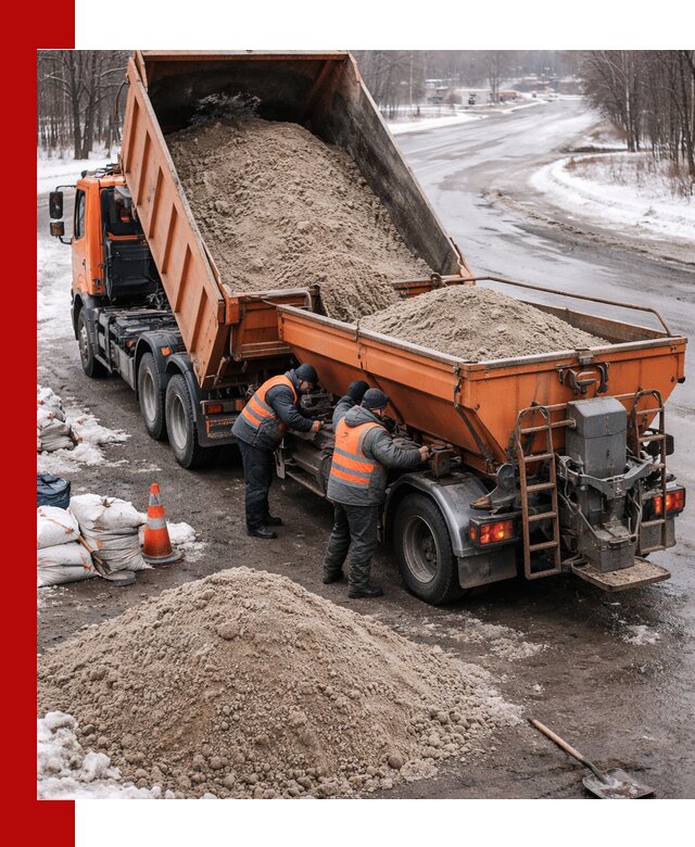 Поставка и вывоз пескосоля в Сестрорецке оптом и в розницу