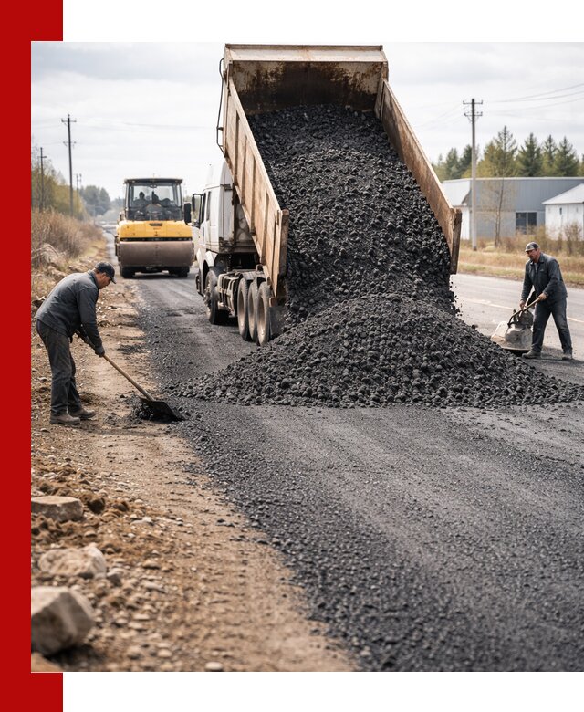 Асфальтовая крошка для дорог в Сестрорецке — поставка и доставка