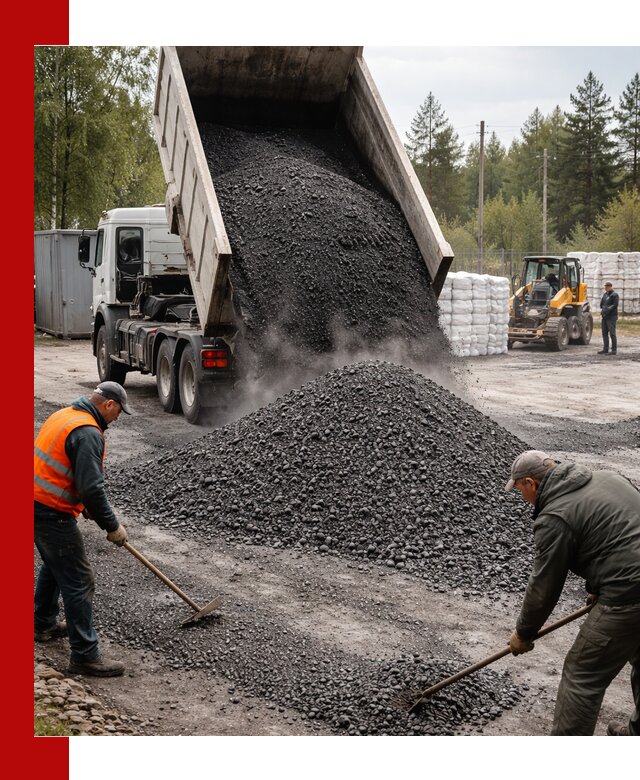 Доставка и продажа асфальтного гранулята в Сестрорецке