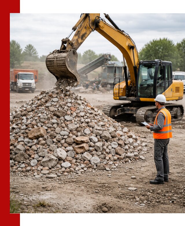 Доставка и вывоз строительного боя в Сестрорецке