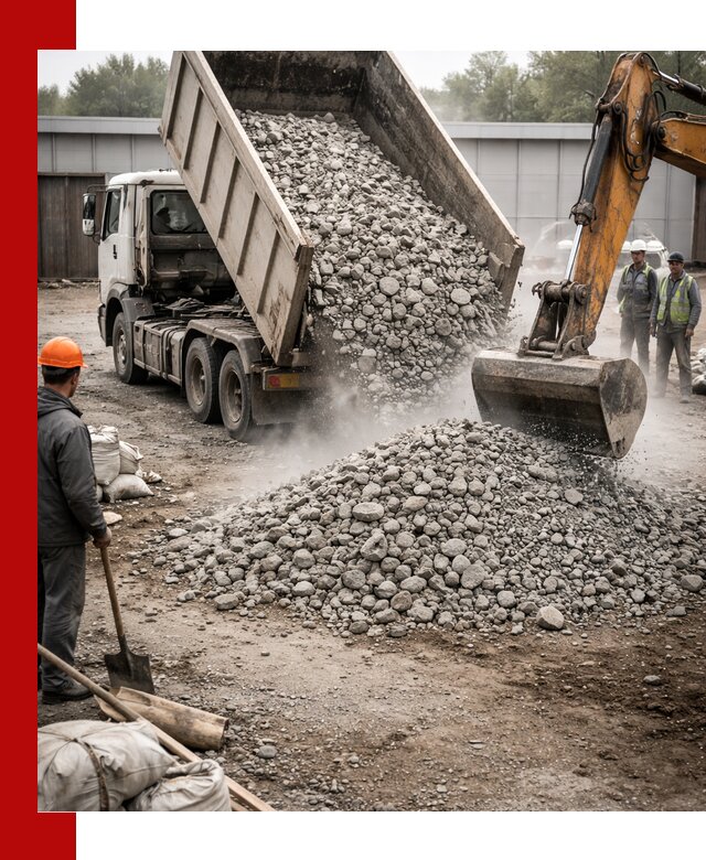 Доставка дробленого бетона в Сестрорецке оптом и в розницу