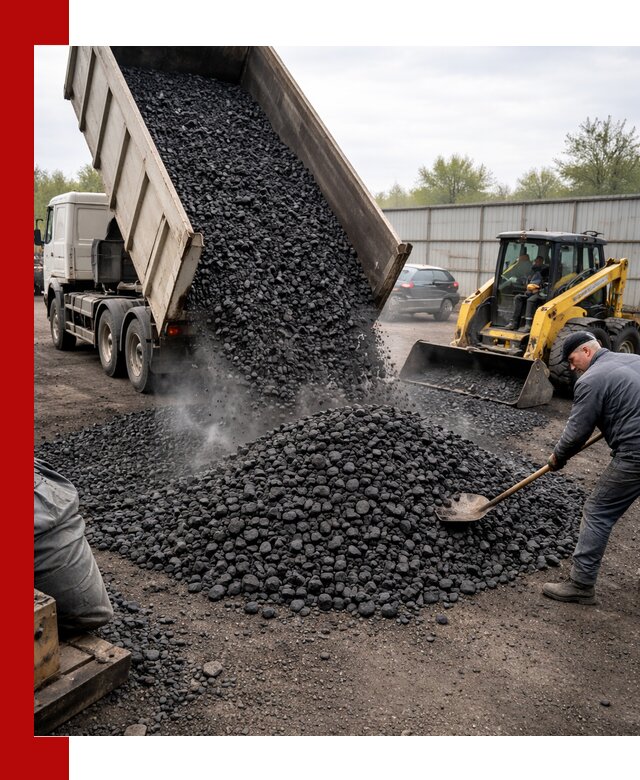 Доставка угля орех в Сестрорецке оптом и в розницу