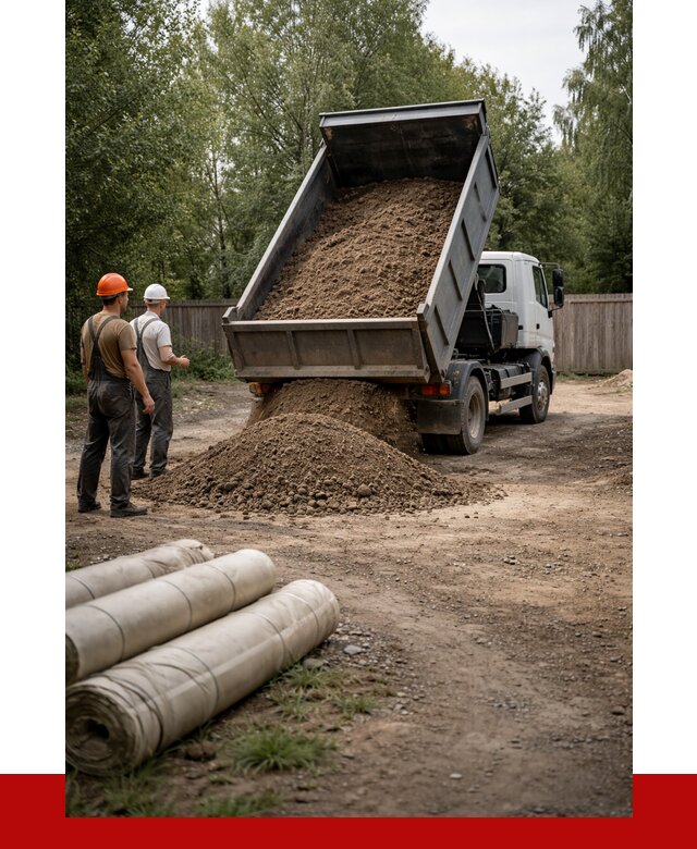 Доставка сыпучих материалов самосвалом в Сестрорецк от 4305 р. | ПРОНЕРУДСст