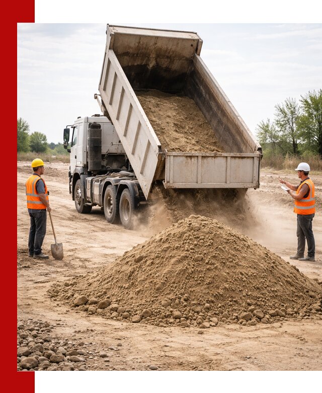 Доставка самосвалом 15 кубов в Сестрорецке за город и по городу