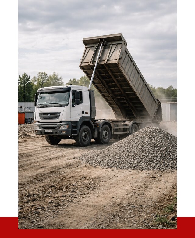 Доставка самосвалом 40 кубов в Сестрорецке от 9224 р. | ПРОНЕРУДСст