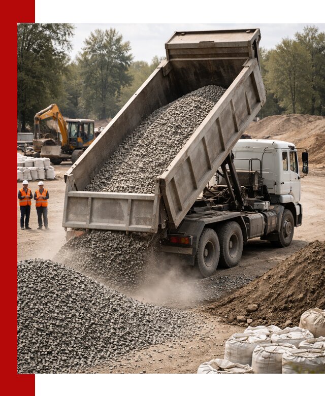 Аренда самосвала в Сестрорецке для доставки сыпучих и нерудных материалов