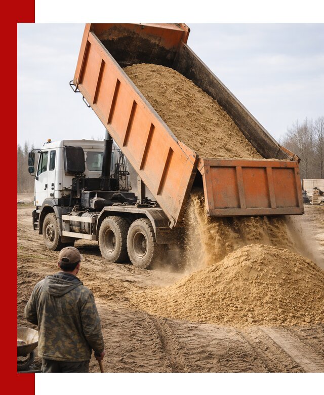 Аренда самосвала 20 тонн для перевозки грузов в Сестрорецке