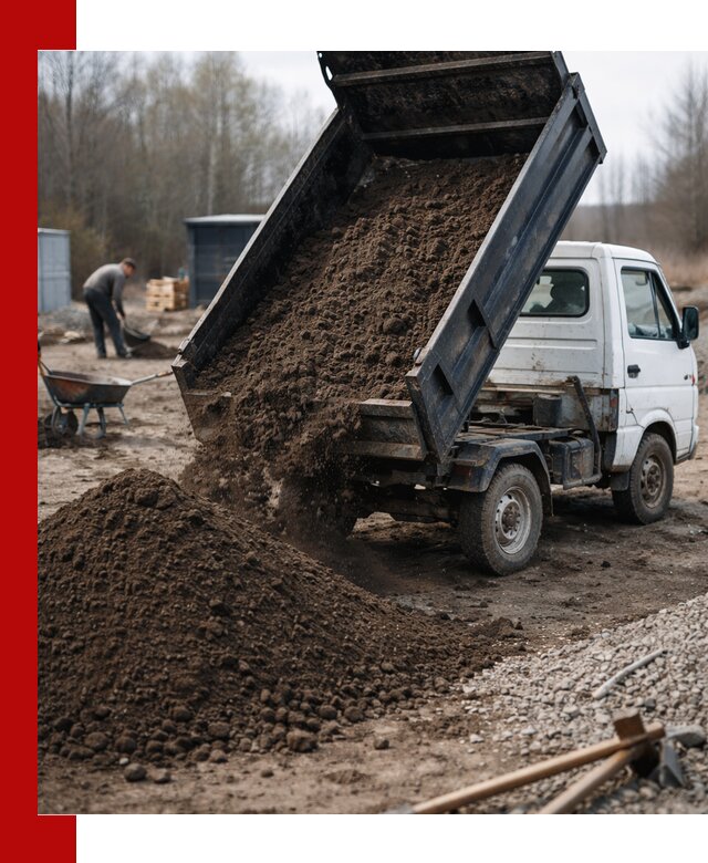 Аренда минисамосвала в Сестрорецке для доставки сыпучих материалов