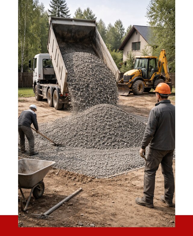 Отсыпка участка щебнем в Сестрорецке от 6662 р. ПРОНЕРУДСст