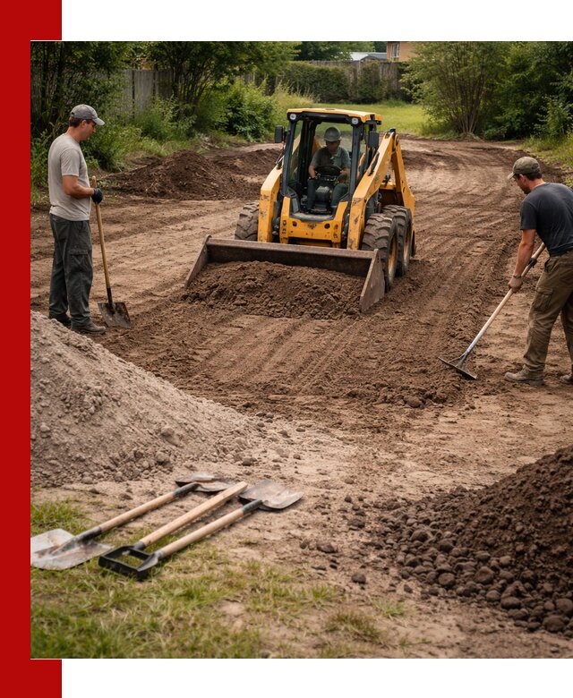 Планировка участка грунтом с вывозом и доставкой в Сестрорецке