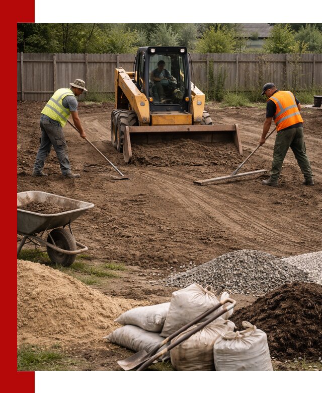 Выравнивание участка под строительство и благоустройство в Сестрорецке