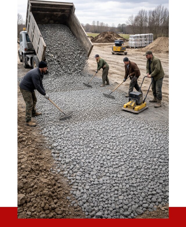 Устройство щебеночной подушки в Сестрорецке от 4612 р. ПРОНЕРУДСст