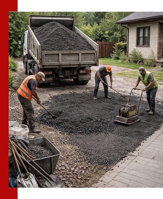 Асфальтовая крошка для двора с доставкой в Сестрорецке
